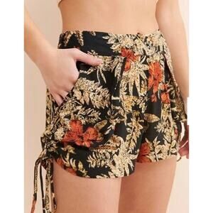 Anthropologie Raga / Garden Party High Waist Shorts / Boho Floral Shorts